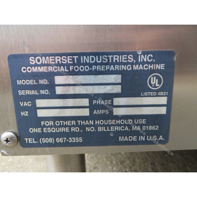 Somerset Dough Sheeter CDR-2000S, Used Great Condition image 4