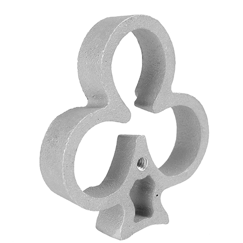 O'Creme Rosette-Iron Mold, Cast Aluminum, 3-Leaf Clover image 1