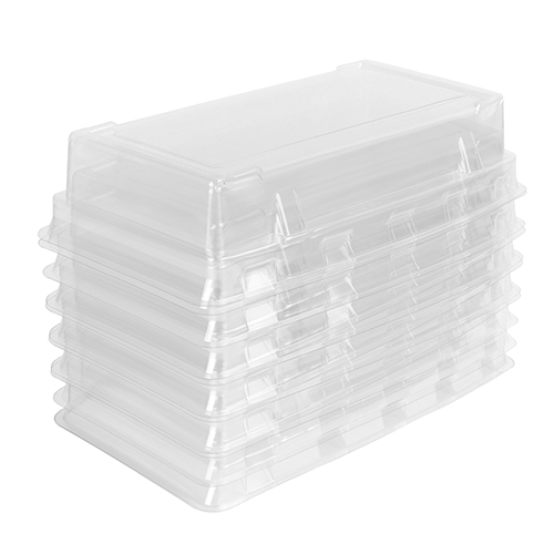 Novacart Dome Lid Only for PM178 and Optima 681622 Paper Loaf Molds, 8-7/16" x 4-3/8" x 2" High, Pack of 12 image 1