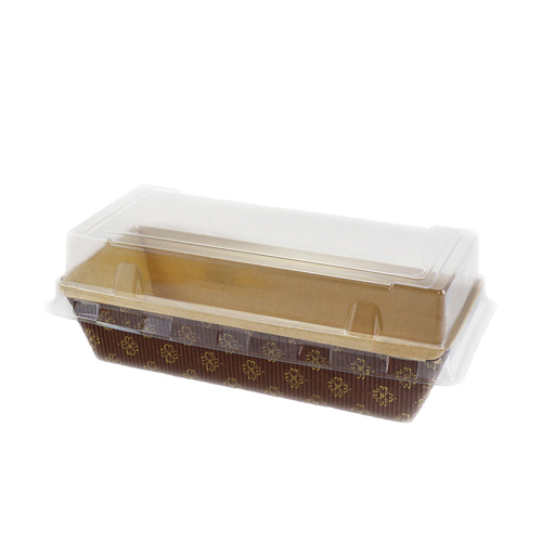 Novacart Dome Lid Only for PM178 and Optima 681622 Paper Loaf Molds, 8-7/16" x 4-3/8" x 2" High, Pack of 12 image 2