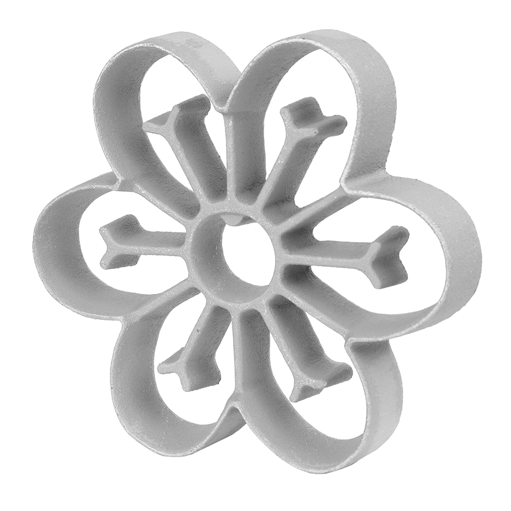 O'Creme Rosette-Iron Mold, Cast Aluminum Flower with Veining image 3