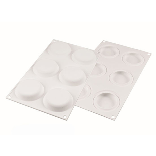 Silikomart " DECOR ROUND 50" Flexible Silicone Baking & Freezing Mold, 1.7 oz. image 2