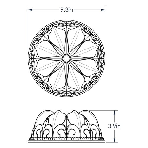 Nordic Ware Fleur De Lis Bundt Pan, 10 Cup  image 4