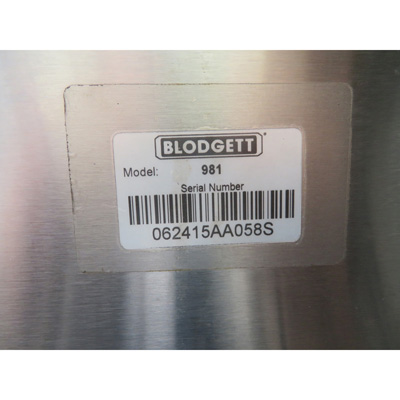 Blodgett 981 Deck Oven, Used Very Good Condition image 4