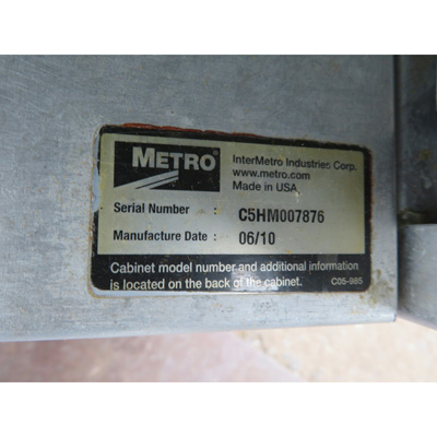 Metro C539-HDS-U Mobile Insulated Heated Holding and Proofing Cabinet, Used Good Condition image 5