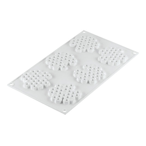 Silikomart "MIEL 18" Silicone Honeycomb Baking & Freezing Mold, 6.1 oz., 6 Cavities image 2