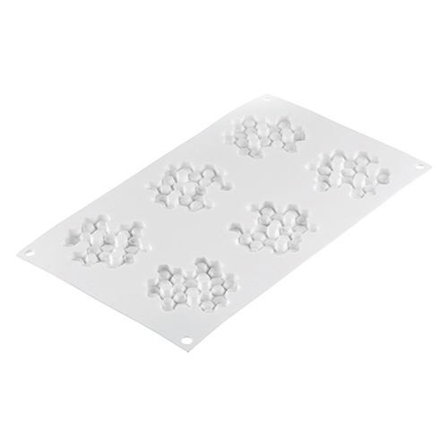 Silikomart "MIEL 18" Silicone Honeycomb Baking & Freezing Mold, 6.1 oz., 6 Cavities image 3