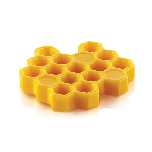 Silikomart "MIEL 8" Silicone Honeycomb Baking & Freezing Mold, 0.3 oz., 15 Cavities image 2