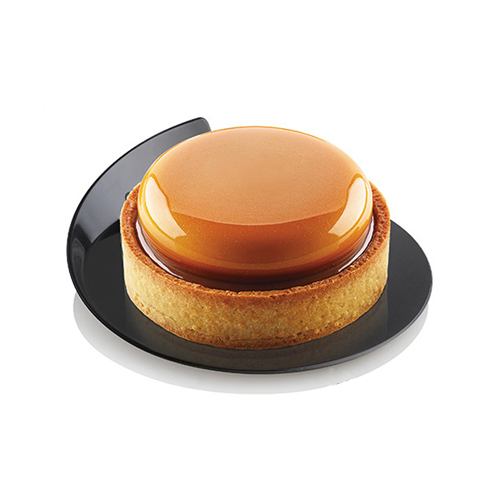 Silikomart Black Round Dessert Plate, 3.4" Dia. - Pack of 100 image 1