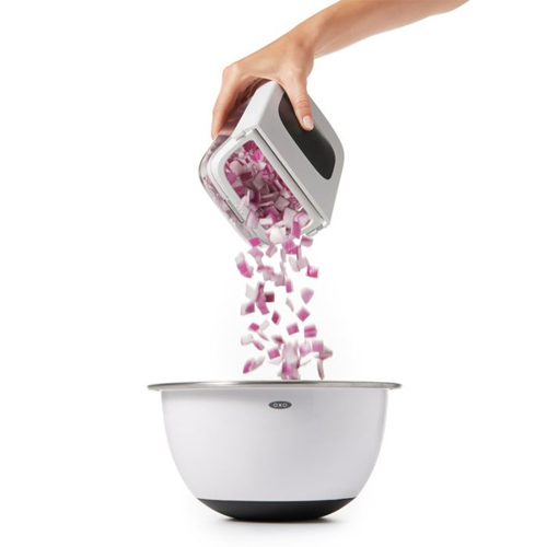 OXO Vegetable Chopper with Easy-Pour Opening image 3