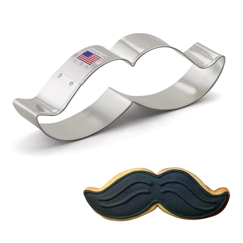 Ann Clark Mustache Cookie Cutter, 5-1/4" image 1