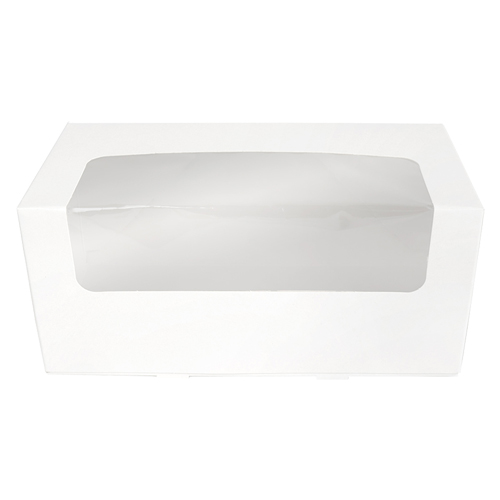 O'Creme White Window Cupcake Box, 8" x 4" x 4" - Pack of 5 image 2