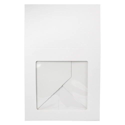 O'Creme White Cake Box with Window, 8" x 8" x 5" - Pack of 5 image 2