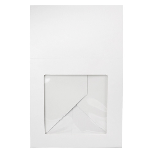 O'Creme White Cake Box with Window, 8" x 8" x 5" -  Case of 100 image 2