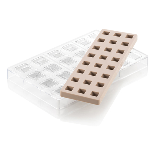 Silikomart "Kit Framework 01" Tritan and Silicone Chocolate Mold, 24 Cavities image 4