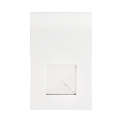 O'Creme White Cake Box with Window, 6" x 6" x 4" - Pack of 5 image 2