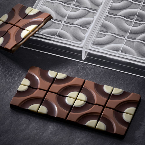 Pavoni Polycarbonate Chocolate Mold, Target Bar, 3 Cavities image 4