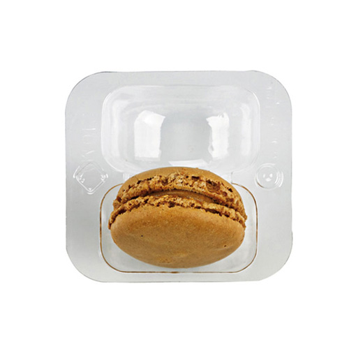 Packnwood Insert for 2 Macarons with Clip Closure, 2.5" x 2.6" x 1" - Case of 250 image 1