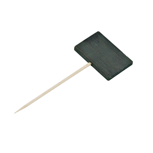 Packnwood TIKON Bamboo Pick with Black End, 3.54" - Pack of 20 image 1