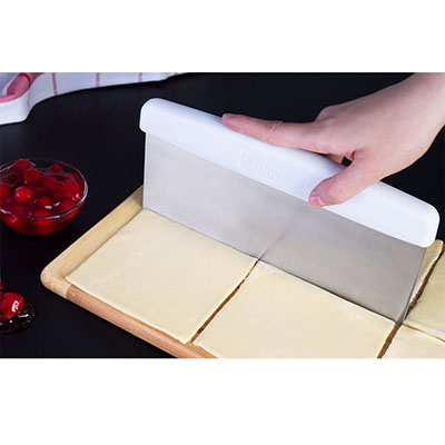 Stainless Steel Dough Scraper, 10" x 3.5" - Used Very Good Condition image 2