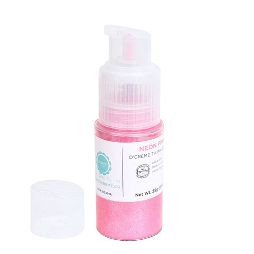 O'Creme Twinkle Dust Pump, 25 gr. - Neon Pink image 1
