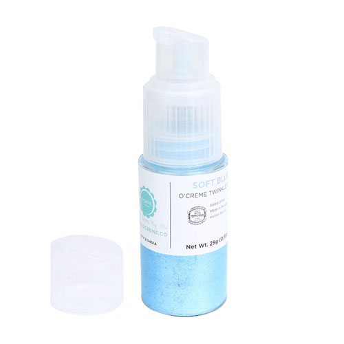 O'Creme Twinkle Dust Pump, 25 gr. - Soft Blue image 1