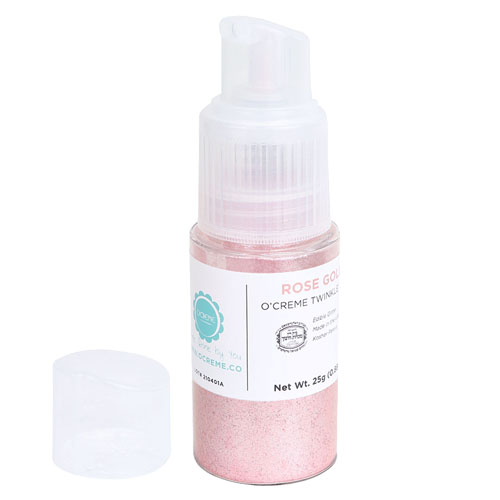 O'Creme Twinkle Dust Pump, 25 gr. - Rose Gold image 1