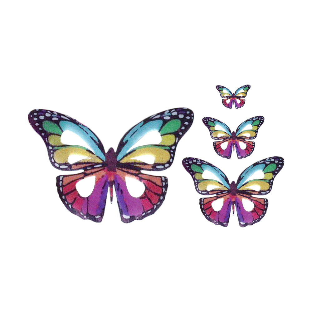 Crystal Candy Rainbow Edible Butterflies - Pack of 22 image 1
