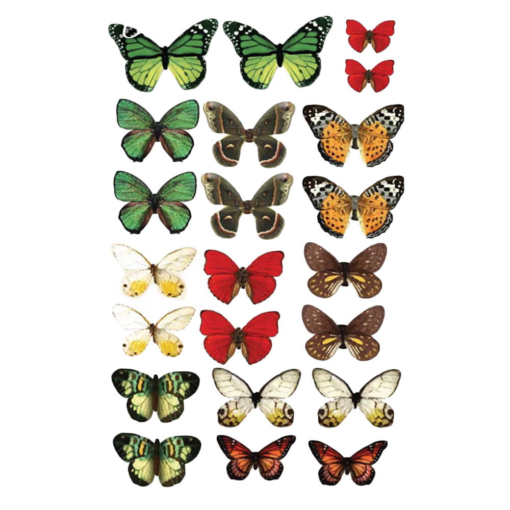 Crystal Candy Vintage Edible Butterflies - Pack of 22 image 1