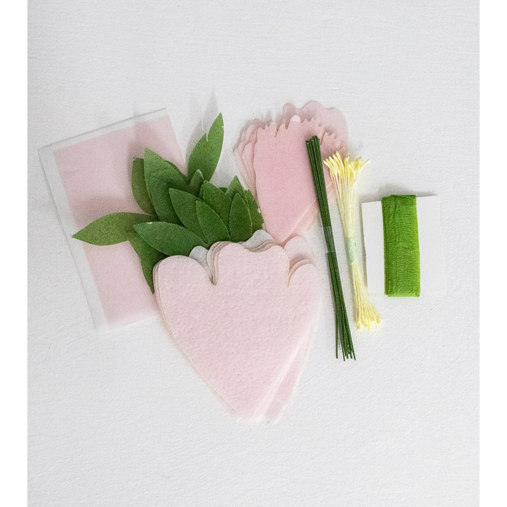 Crystal Candy Pink Peony Edible Flower Kit  image 2