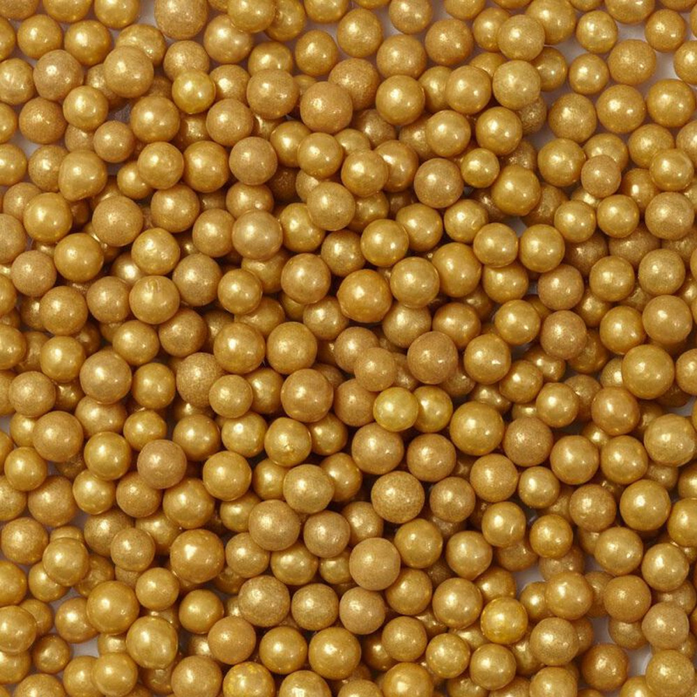 Wilton Gold Sugar Pearls, 5 oz. image 1