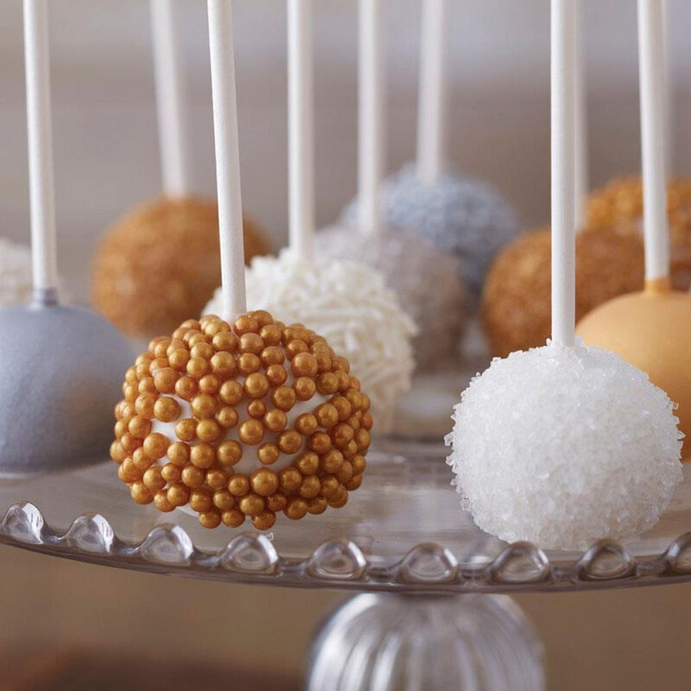 Wilton Gold Sugar Pearls, 5 oz. Edible Pearls & Dragees