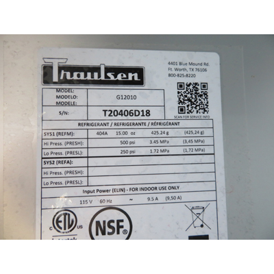 Traulsen G12010 Single Freezer, Used Excellent Condition image 3