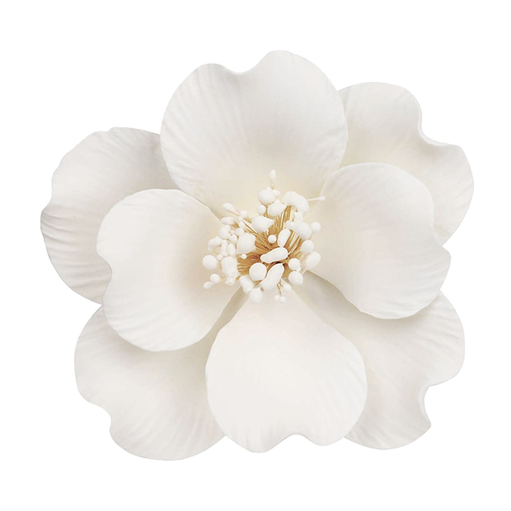 O'Creme White Belgian Bloom Gumpaste Flowers - Set of 3 image 1