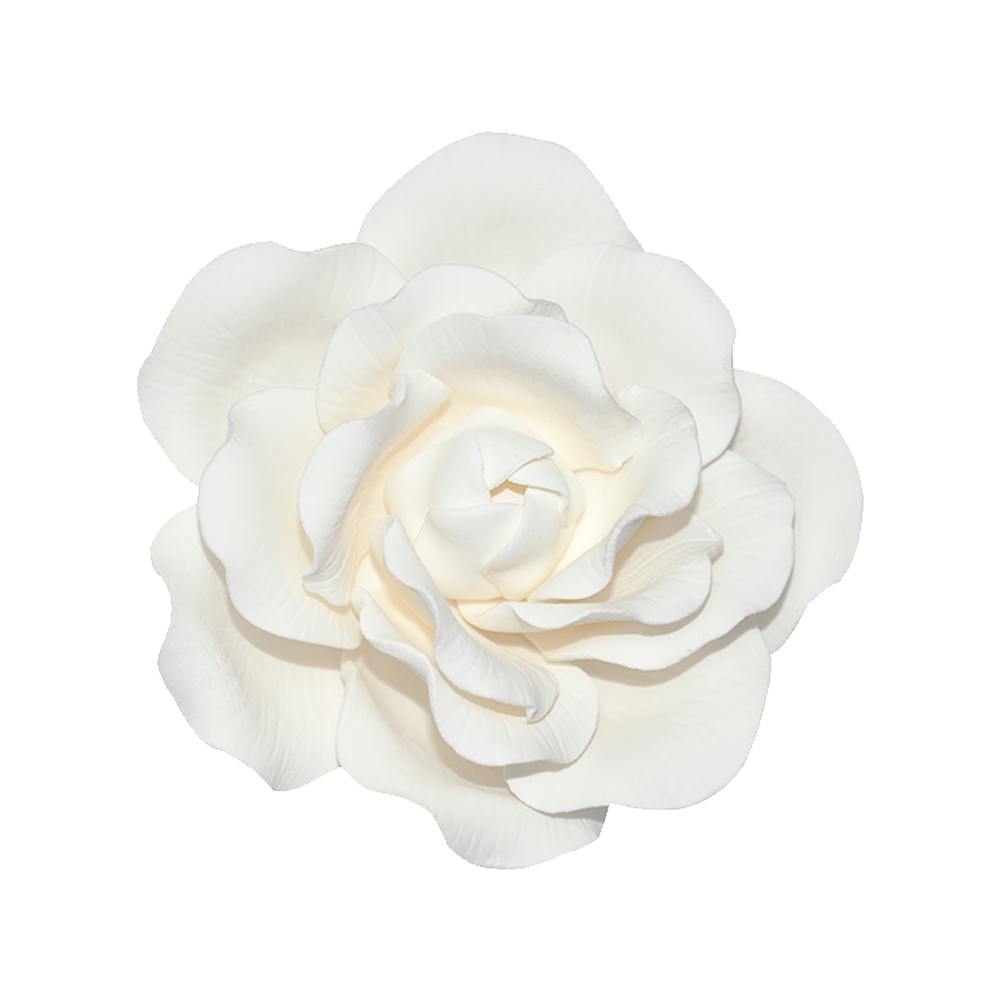 O'Creme White Full Bloom Rose Gumpaste Flowers - Set of 3 image 1