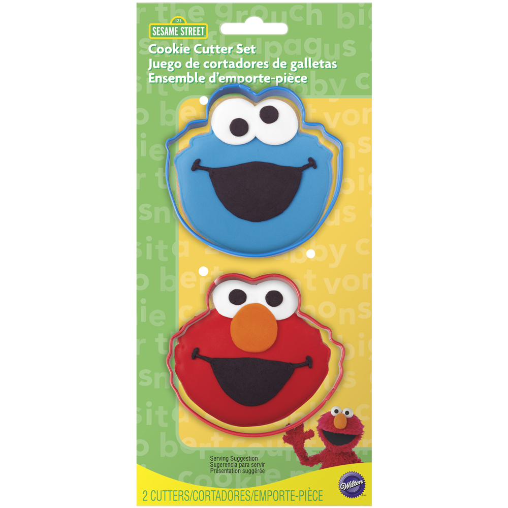 Wilton Sesame Street Cookie Cutters Shaped Cookie Cutter