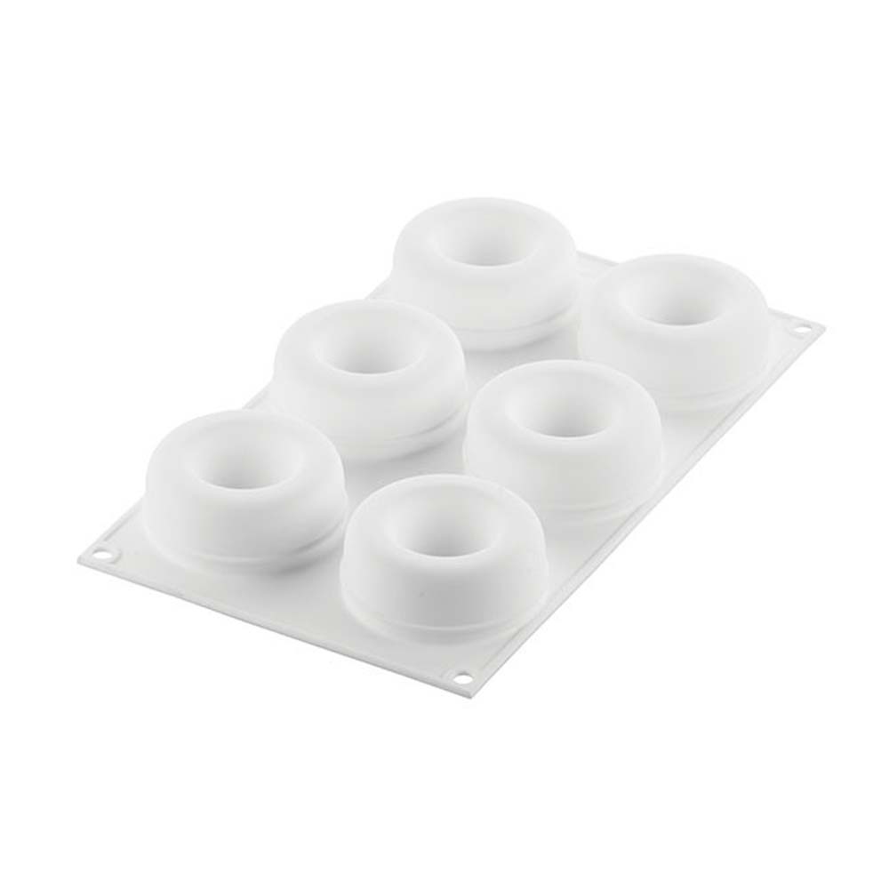 Silikomart Oblio 95 Silicone Baking & Freezing Mold, 3.2 oz., 6 Cavities Multiple Cavity