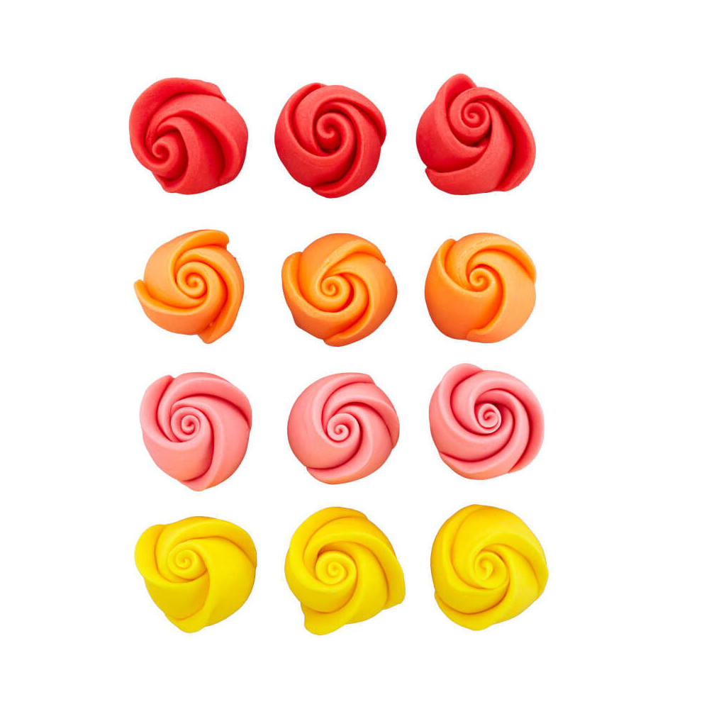 Wilton Bright Rosebuds Icing Decorations, Pack of 12 image 1