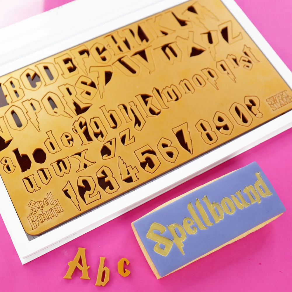 Sweet Stamp Set of Spellbound Upper & Lower Case Letters and Numbers image 1