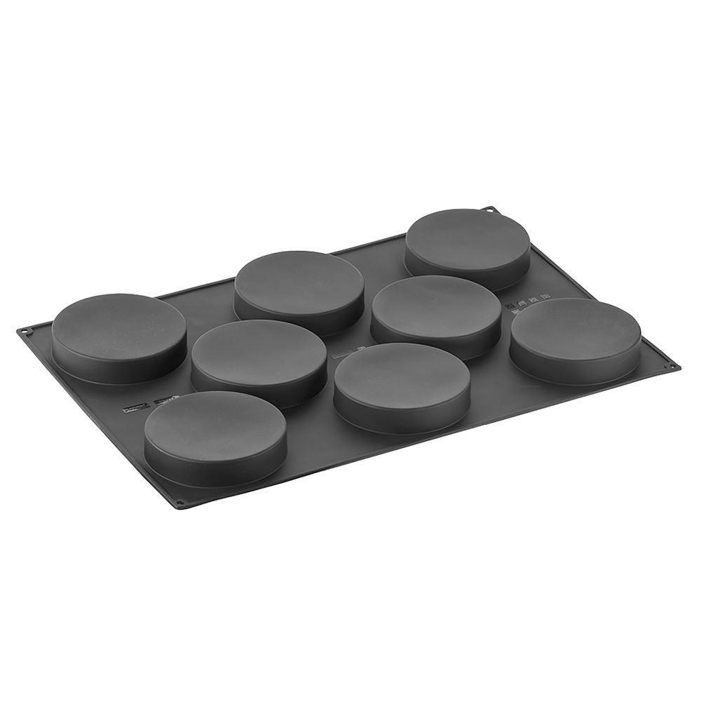 Pavoni Pavoflex Silicone Mold INSERT, 140mm diam. x 30mm H, 8 cavities image 1