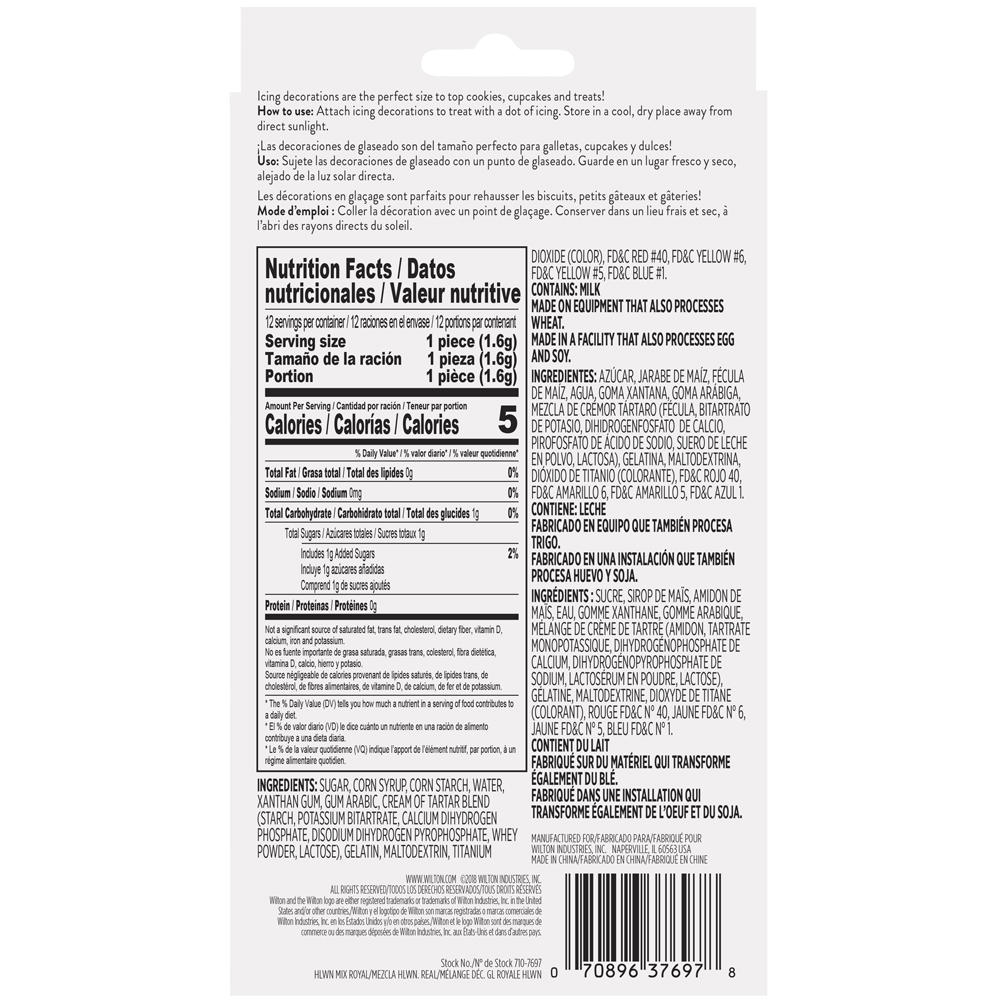 Wilton Gory Mixed Royal Icing Decorations, Pack of 12 image 1