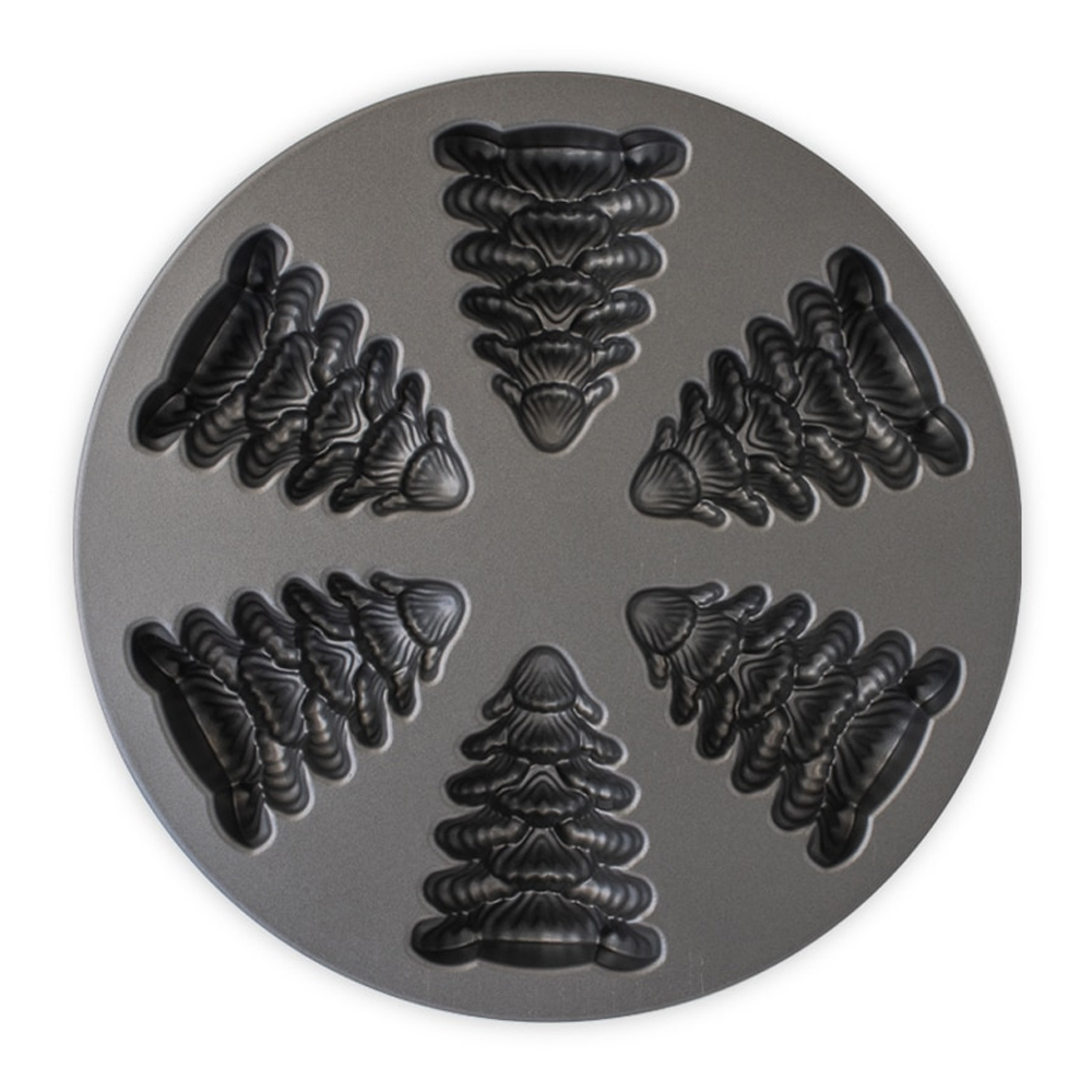 Nordic Ware Evergreen Cakelet Pan, 6 Cavities image 1