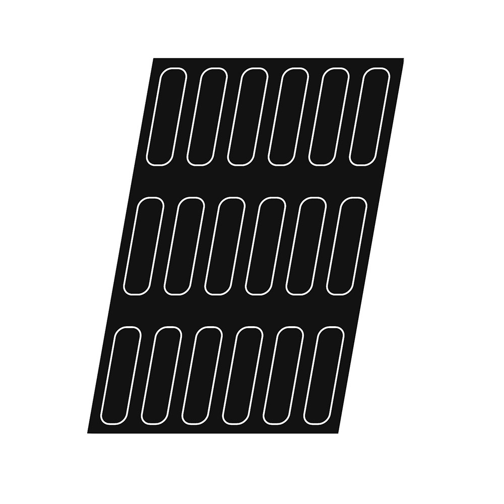 Demarle Flexipan Air Perforated Mat, Oblong 18 Cavities, Each 6-1/8" x 1-5/8" x 1" High image 2