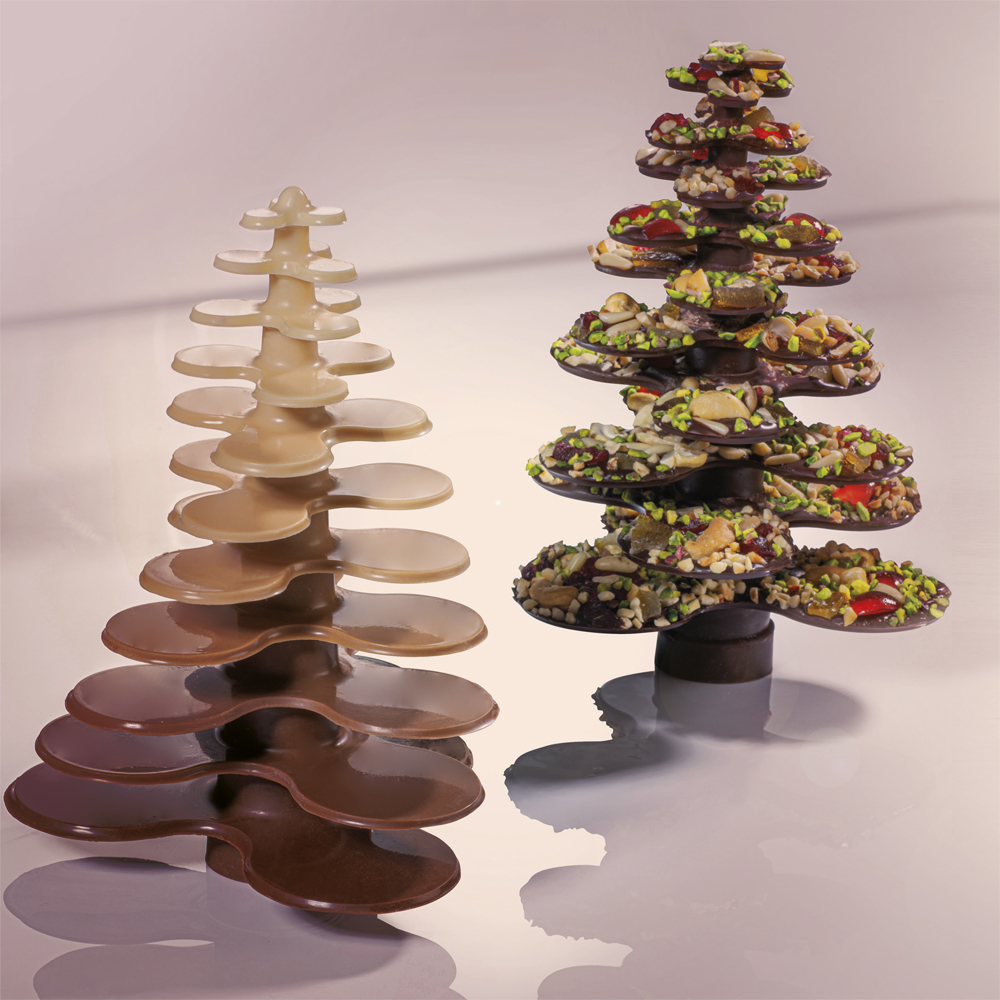 Martellato Thermoformed Modular Xmas Tree Chocolate Mold - Set of 2 image 2