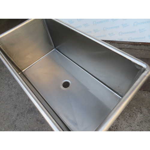 Tub NSF With Drain On Casters, Used Great Condition image 1