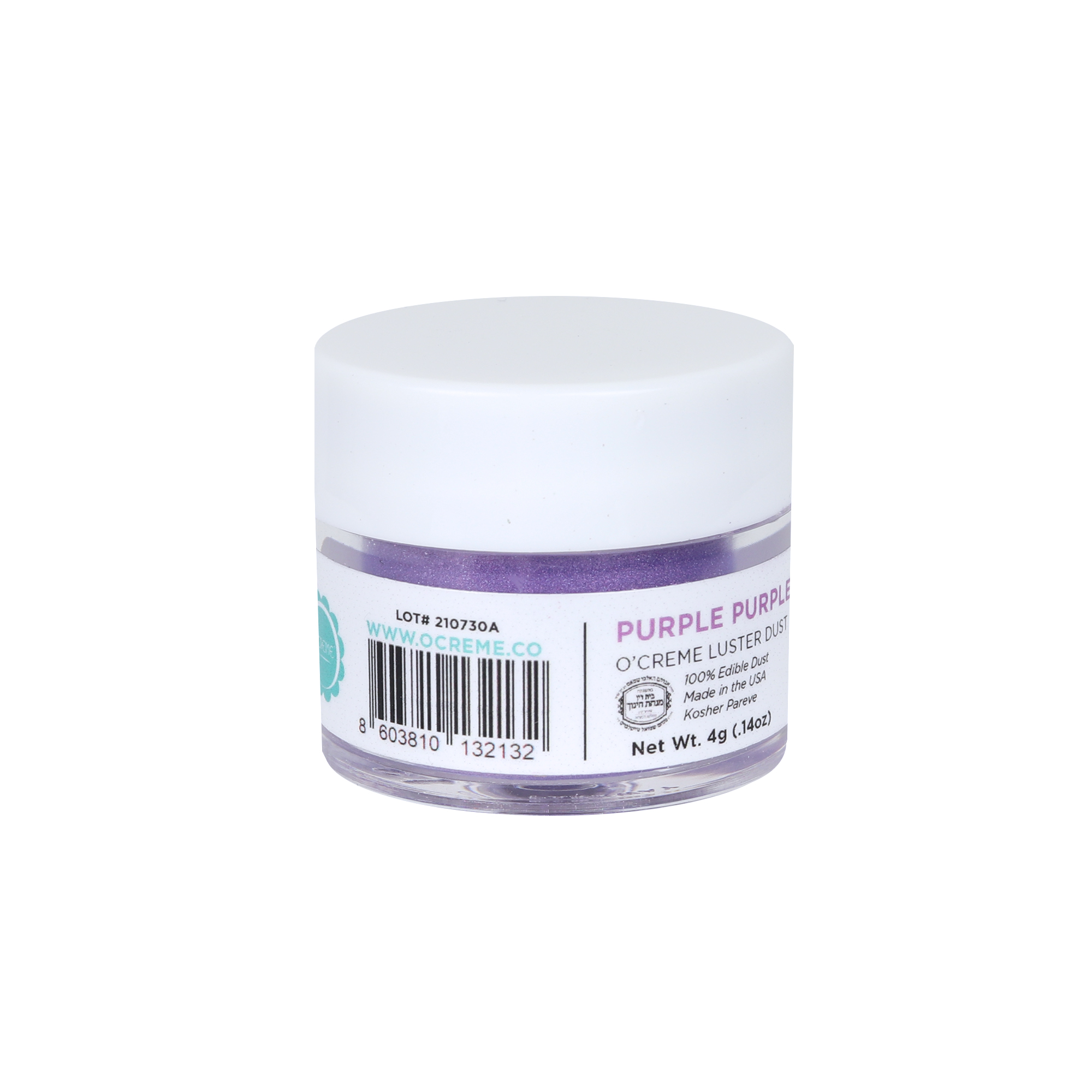 O'Creme Purple Purple Luster Dust, 4 gr. image 1