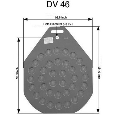 Divider-Rounder Molding Plate # DV 46, Used Good Condition image 1