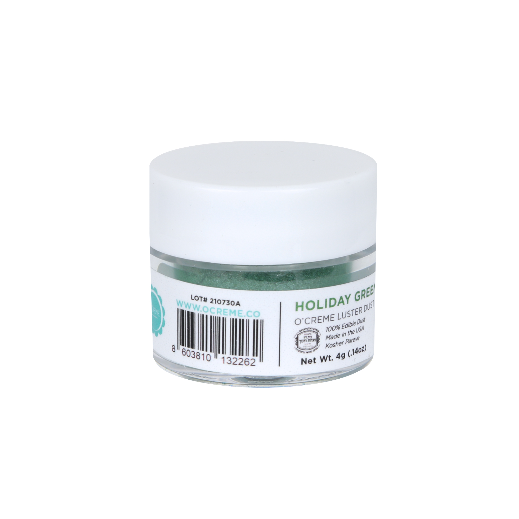 O'Creme Holiday Green Luster Dust, 4 gr. image 1