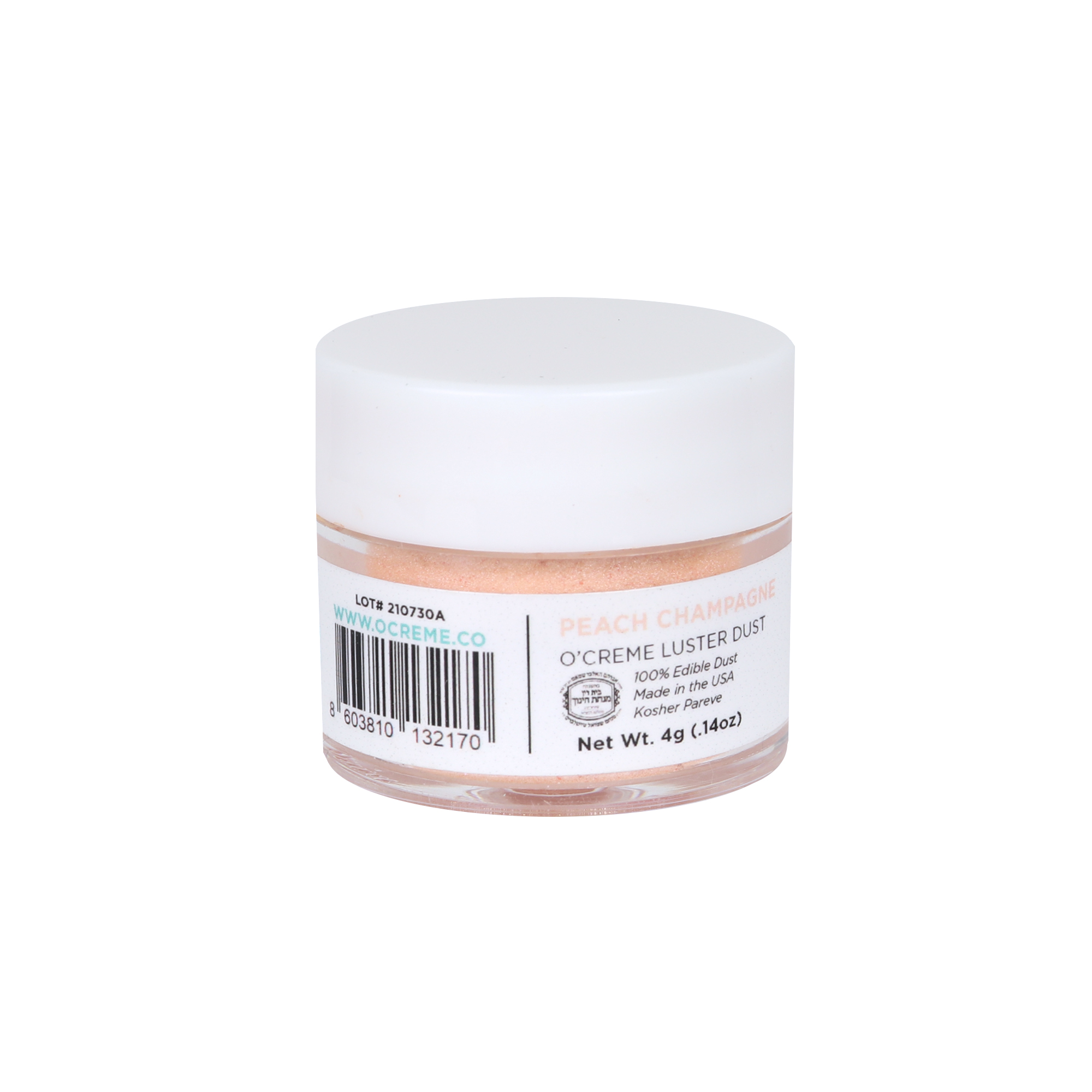 O'Creme Peach Champagne Luster Dust, 4 gr. image 1
