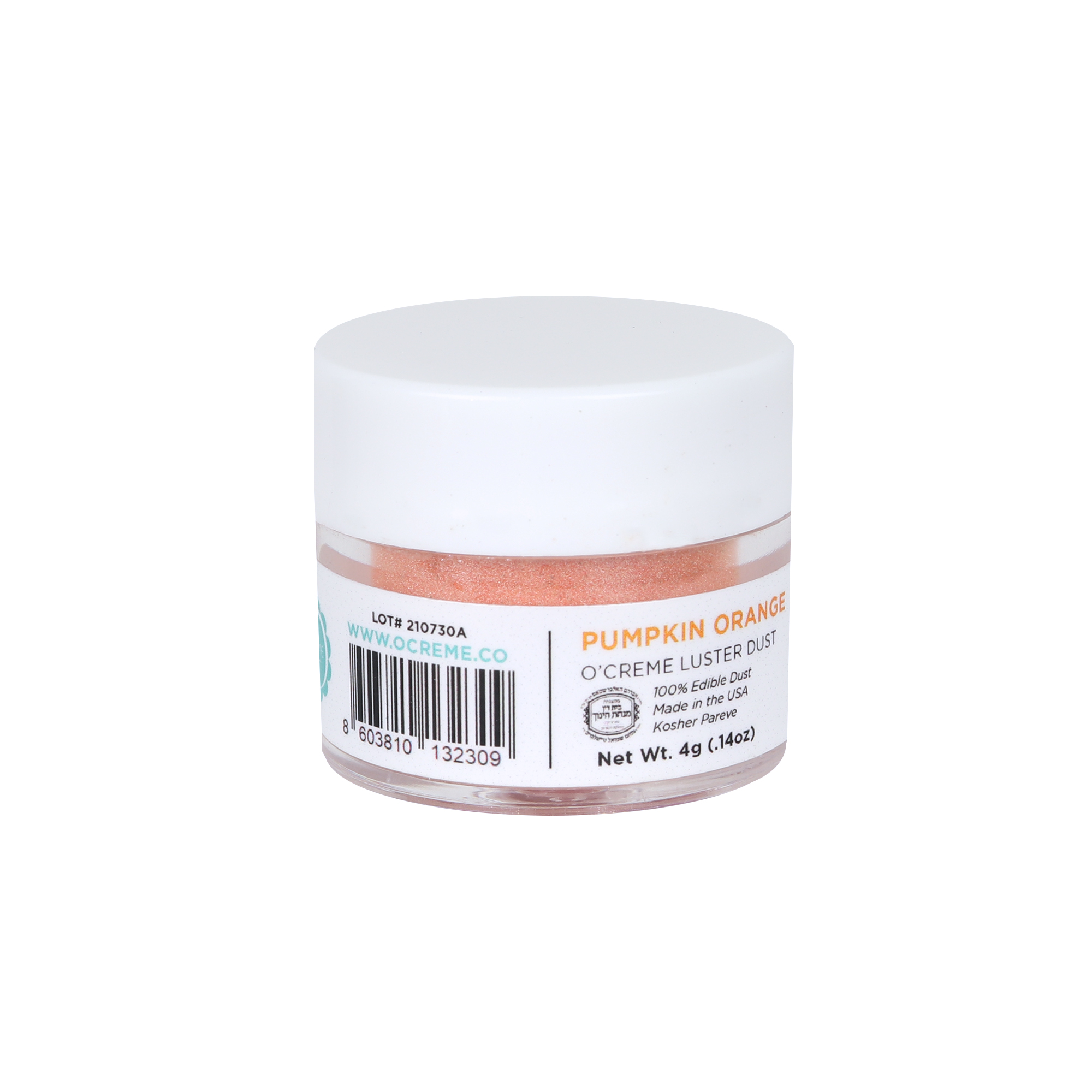 O'Creme Pumpkin Orange Luster Dust, 4 gr. image 1